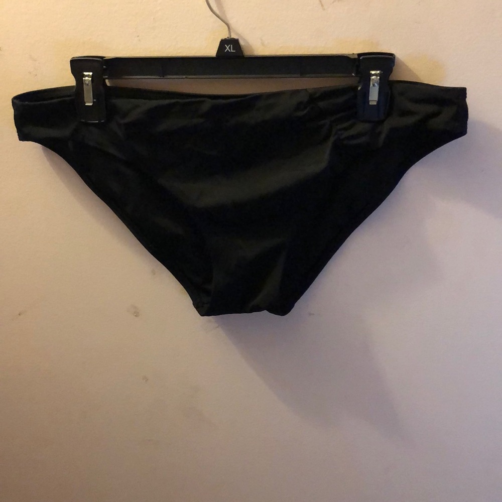 Victoria secret black bathing suit bottoms